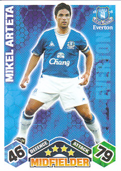 Mikel Arteta Everton 2009/10 Topps Match Attax #137